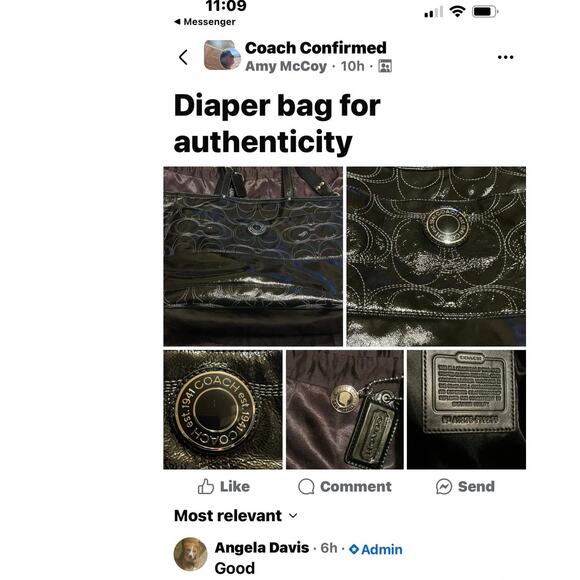 Authentic Coach Diaper Bag - Picture 3 of 13